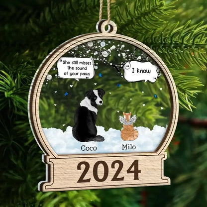 They Still Talk About You Memorial - Personalized 2-Layered Mix Ornament Ornament The Next Custom Gift