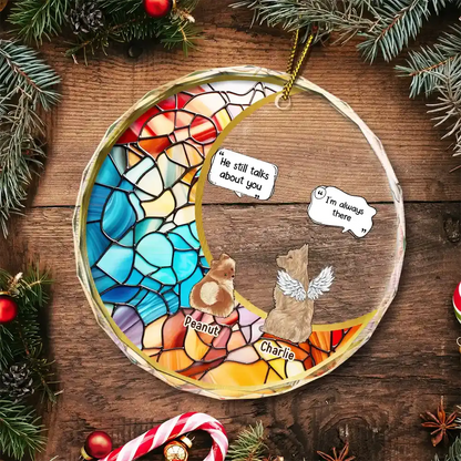 They Still Talk About You Suncatcher - Personalized Circle Glass Ornament Ornament The Next Custom Gift