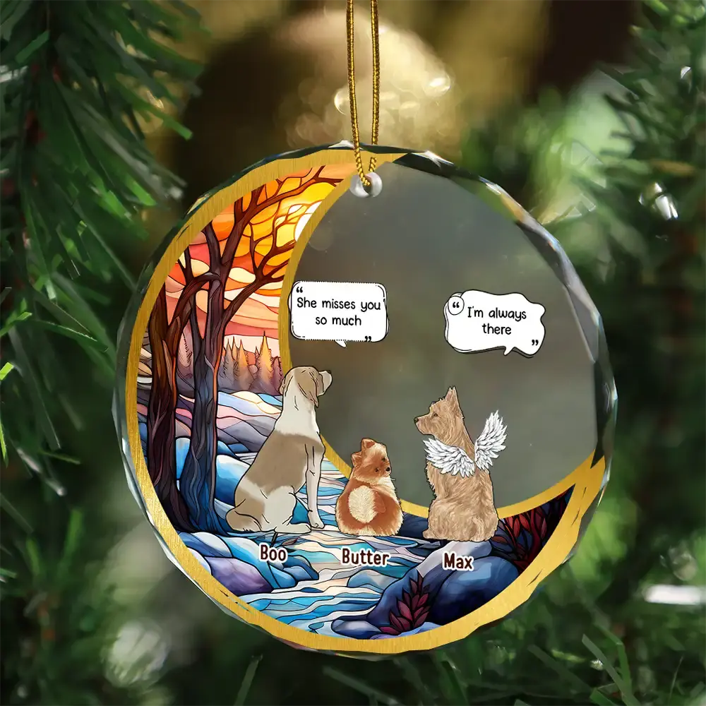 They Still Talk About You Suncatcher - Personalized Circle Glass Ornament Ornament The Next Custom Gift