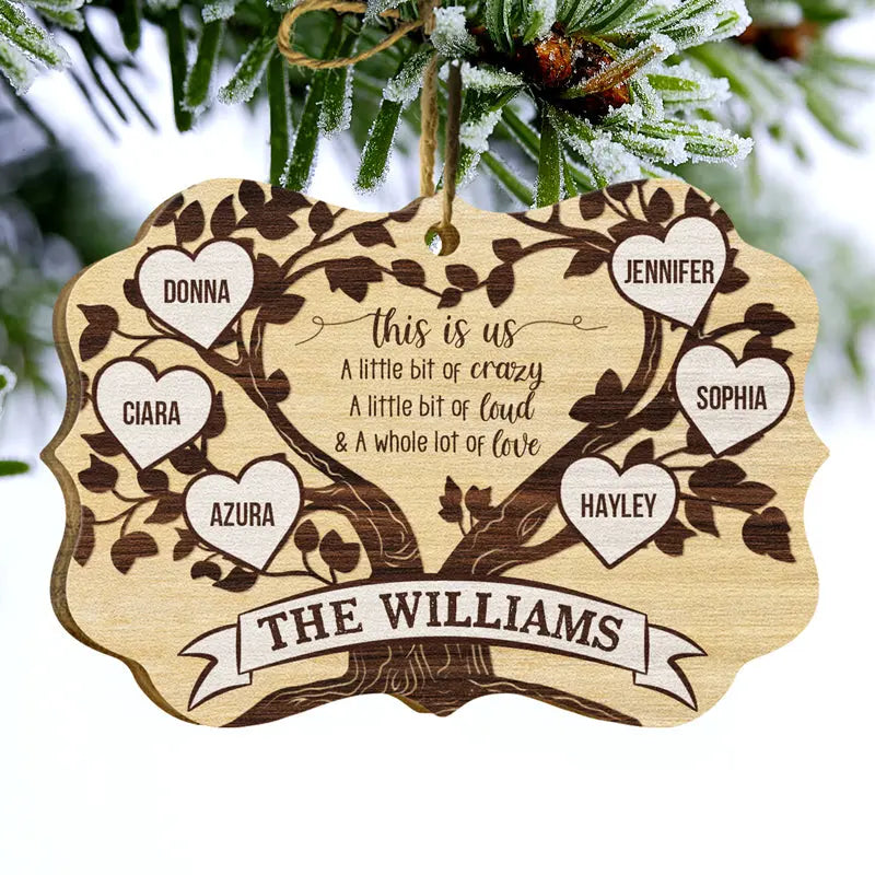 This Is Us Family Tree - Gift For Family - Personalized Custom Wooden Ornament, Aluminum Ornament ornament The Next Custom Gift