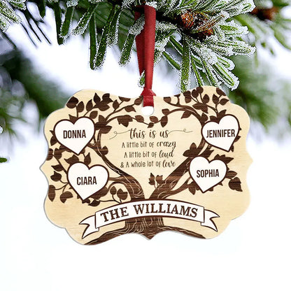 This Is Us Family Tree - Gift For Family - Personalized Custom Wooden Ornament, Aluminum Ornament ornament The Next Custom Gift