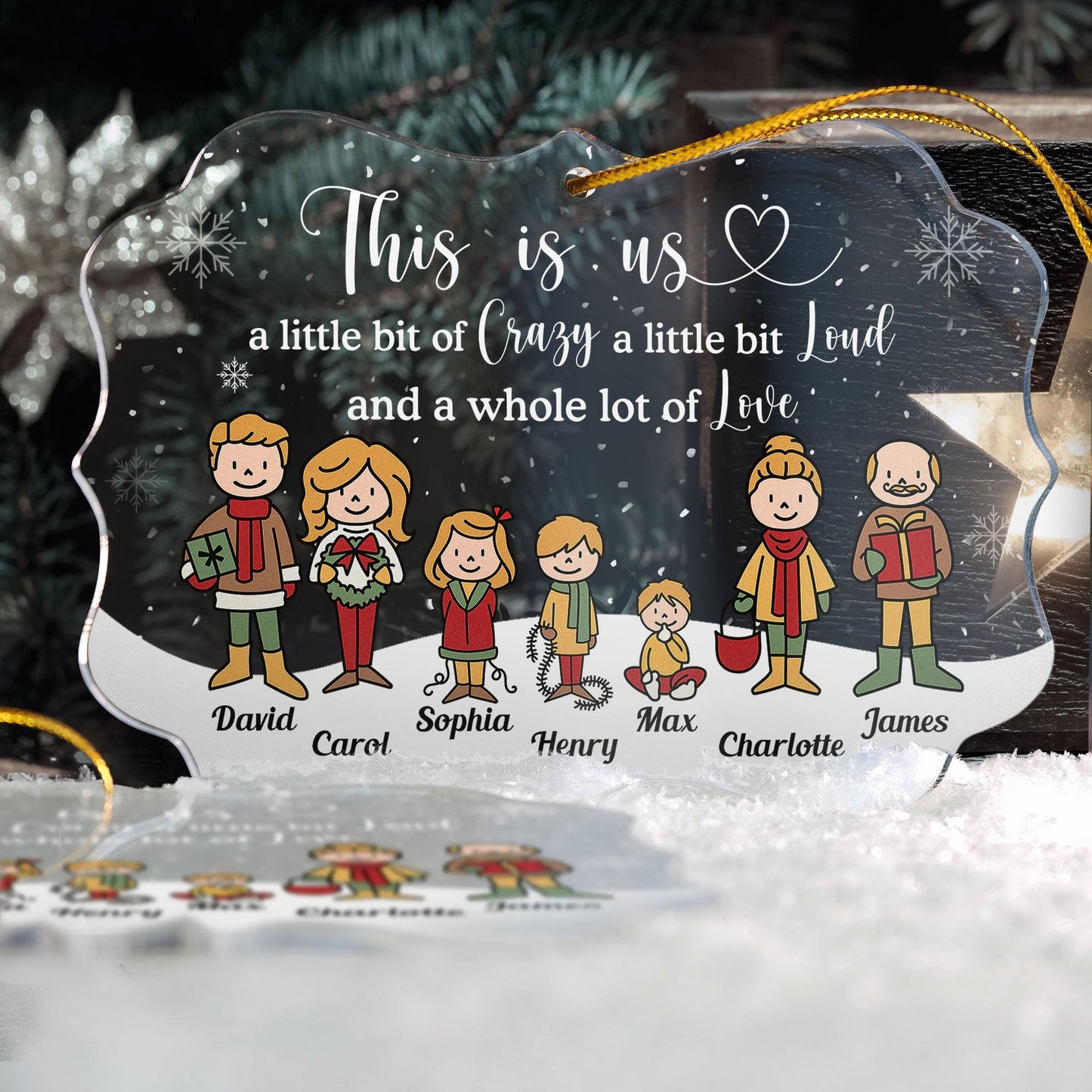 This Is Us - Personalized Acrylic Ornament