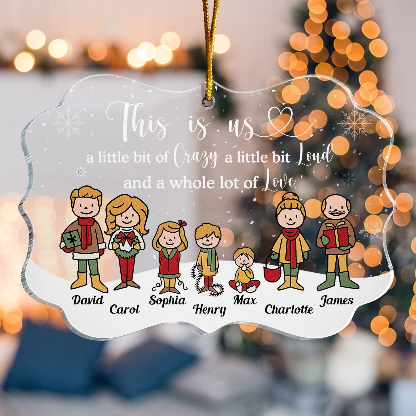 This Is Us - Personalized Acrylic Ornament