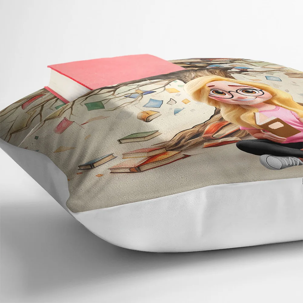 This Is My Reading Pillow Book Tree - Personalized Pocket Pillow