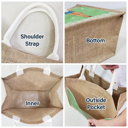 Thou Shalt Not Try Me Mood - Personalized Jute Tote Bag