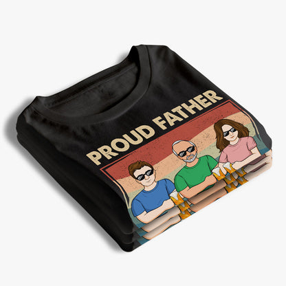 Proud Father Of A Few Kids - Family Personalized Custom Unisex T-shirt, Hoodie, Sweatshirt - Gift For Dad