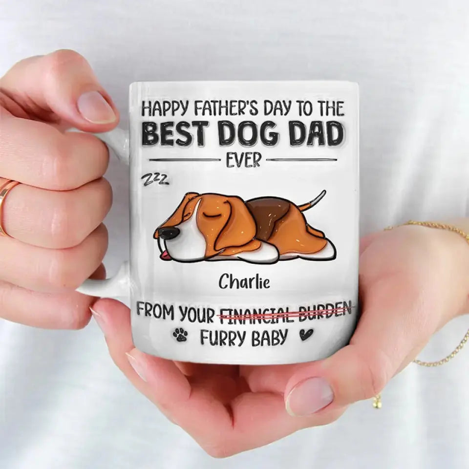 Time Spent With Dogs Is Never Enough - Dog Personalized Custom 3D Inflated Effect Printed Mug - Father's Day, Gift For Pet Owners, Pet Lovers Mug The Next Custom Gift