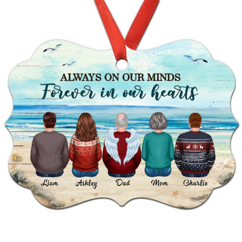 Family Heaven I Am Always With You Memorial Personalized Christmas Ornament