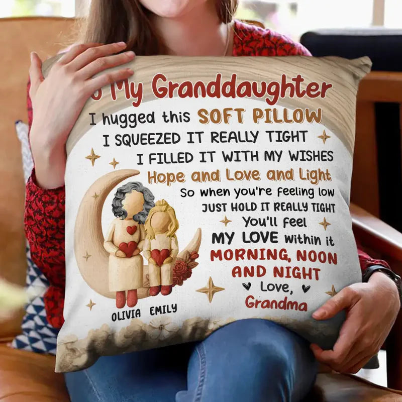 To My Granddaughter - Personalized Pillow