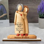 To My Mom Never Forget I Love You - Personalized Custom Shaped Wooden Plaque