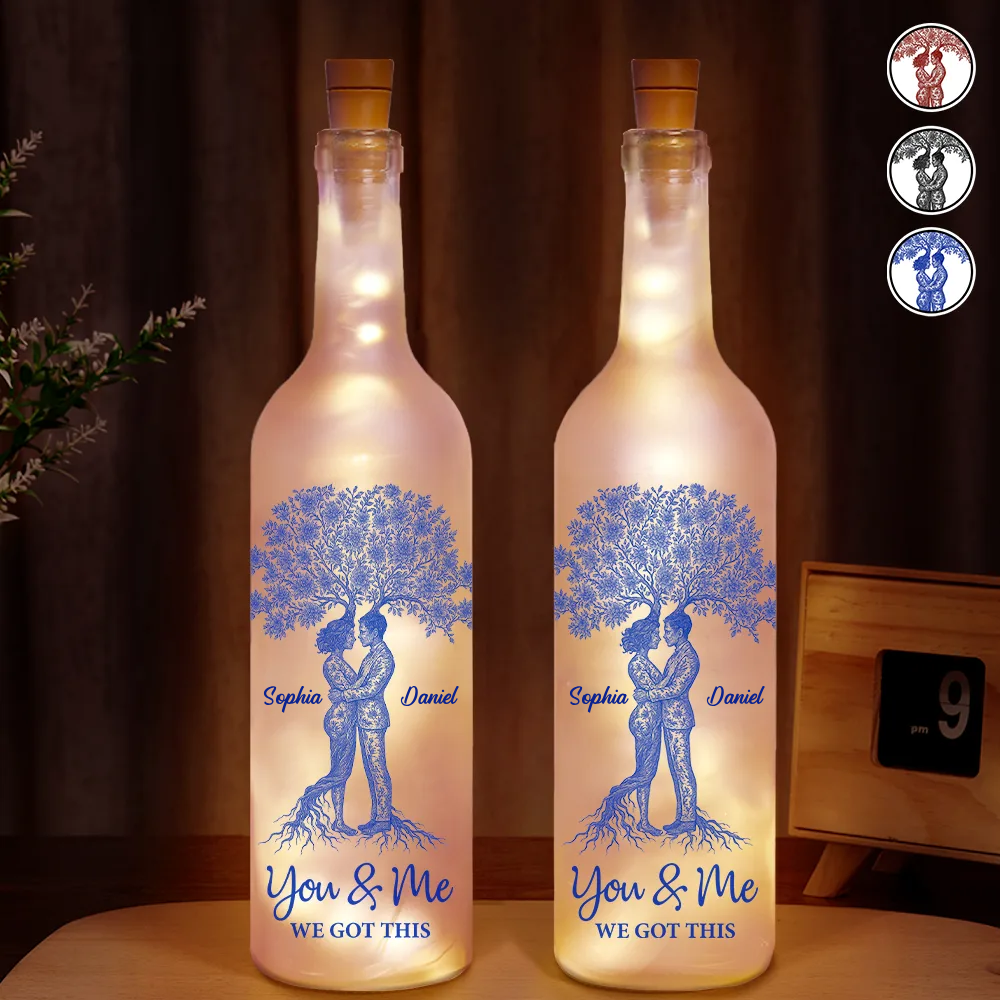 When We Get To The End Of Our Lives Together - Personalized Bottle Light