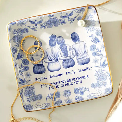 Toile De Jouy Grow An Old Friend - Personalized Ring Dish