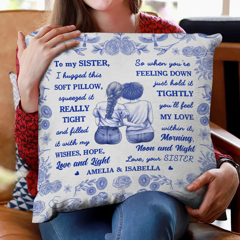 Toile De Jouy Wishes Hope Love And Light - Personalized Pillow