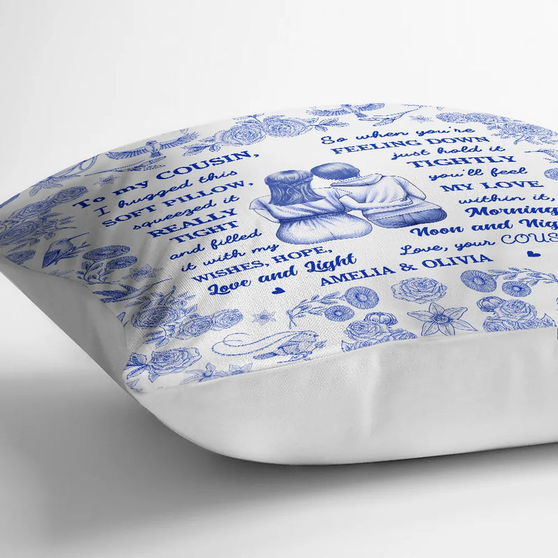Toile De Jouy Wishes Hope Love And Light - Personalized Pillow