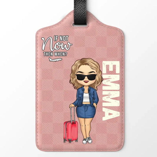 Travel Lovers - Collect Moments Not Things - Personalized Luggage Tag (TL) Luggage Tag The Next Custom Gift