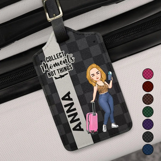 Travel Lovers - Collect Moments Not Things - Personalized Luggage Tag (TM)