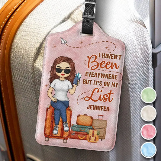 Travel Lovers - I'm A Girl Who Loves Traveling - Personalized Luggage Tag Luggage Tag The Next Custom Gift