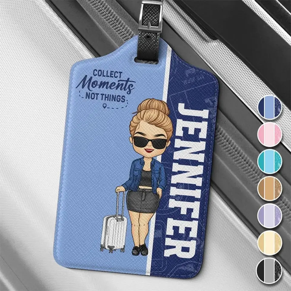 Travel Lovers - To Travel Is To Live - Personalized Luggage Tag Luggage Tag The Next Custom Gift