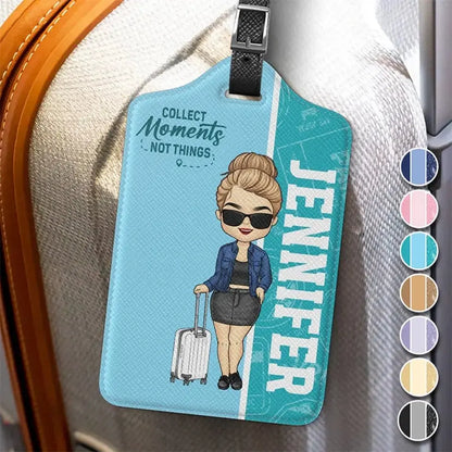 Travel Lovers - To Travel Is To Live - Personalized Luggage Tag Luggage Tag The Next Custom Gift