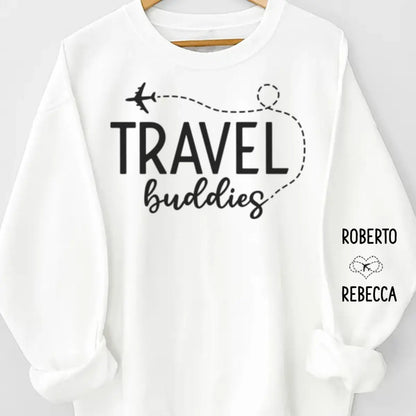 Travel Lovers - Travel Buddies - Personalized Sweater (LH) Sweater The Next Custom Gift