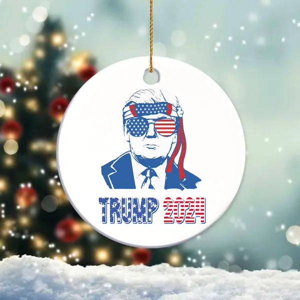 Trump Merica Trump 2024 Ceramic Ornament ornament The Next Custom Gift