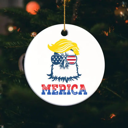 Trump Merica Trump 2024 Ceramic Ornament ornament The Next Custom Gift