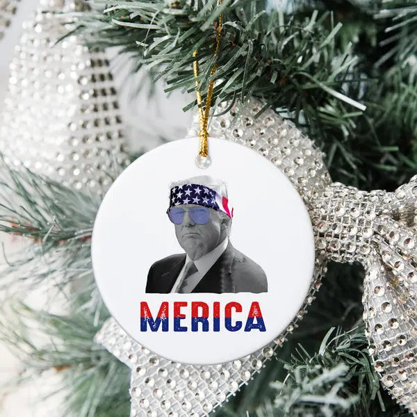 Trump Merica Trump 2024 Ceramic Ornament ornament The Next Custom Gift