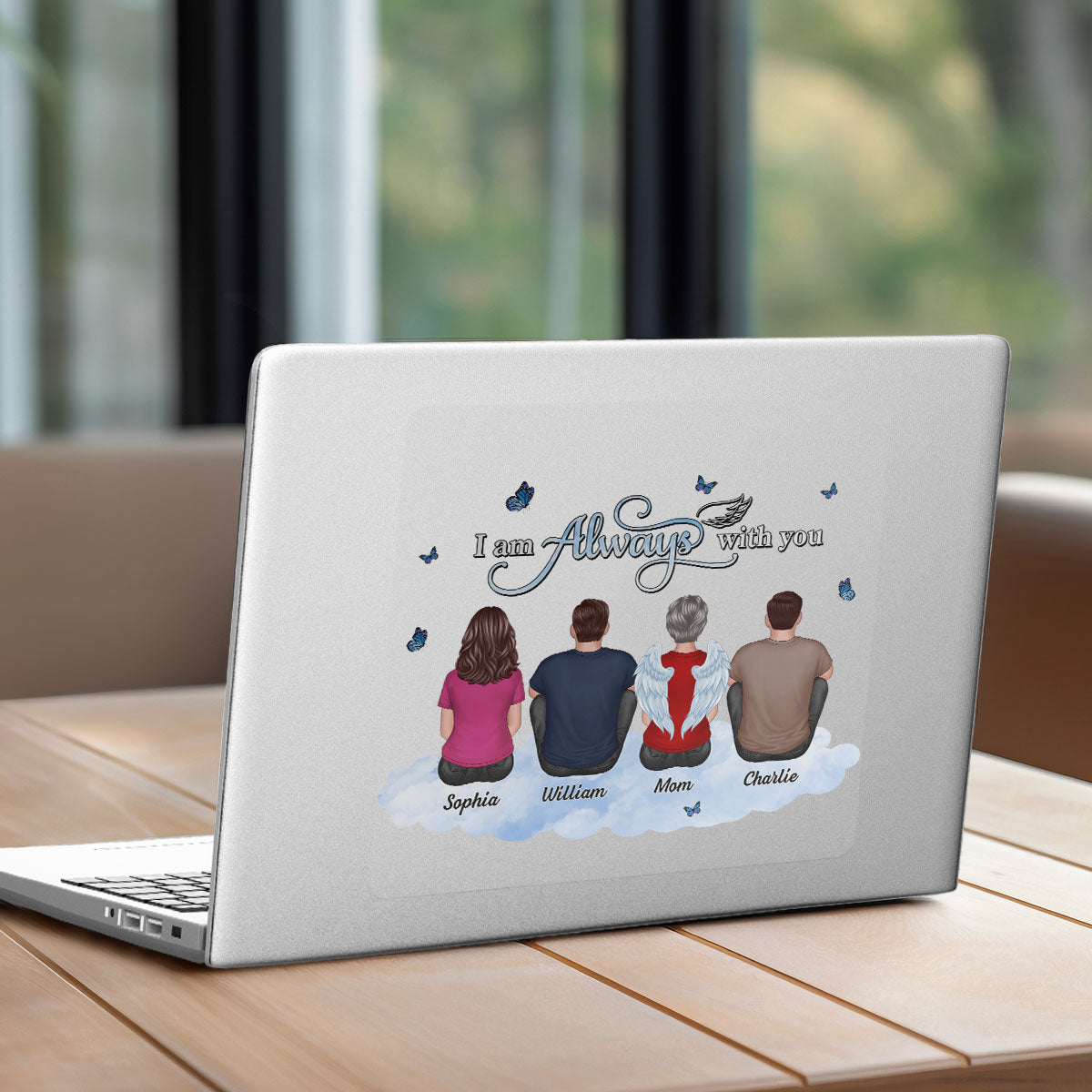 Always With You Family Memorial Remembrance Sympathy Gift Personalized Decal