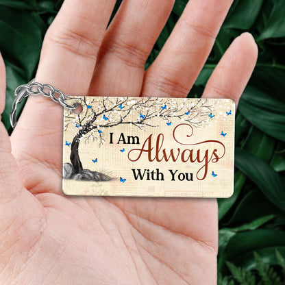 Cardinal Blossom Tree Old Paper Family Memorial Remembrance Sympathy Keepsake Personalized Acrylic Keychain