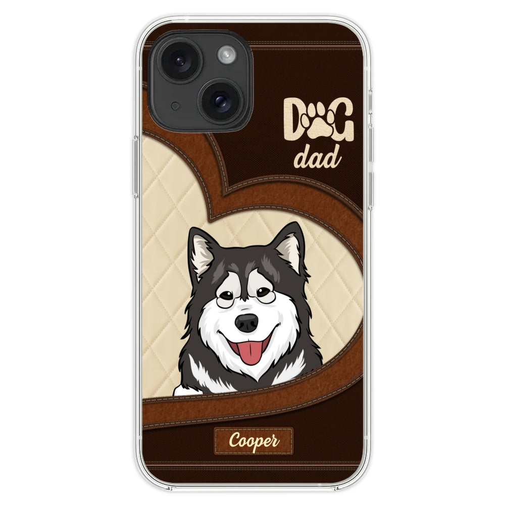 Lovely Peeking Dogs - Personalized Custom Phone Case