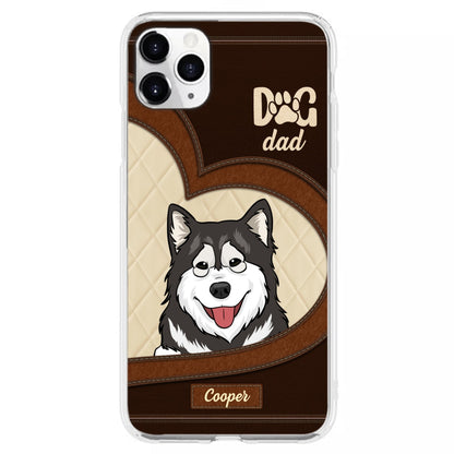 Lovely Peeking Dogs - Personalized Custom Phone Case