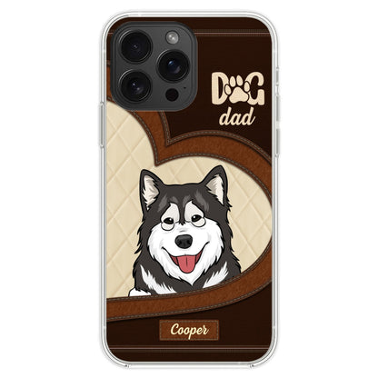 Lovely Peeking Dogs - Personalized Custom Phone Case