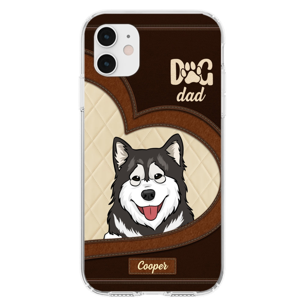 Lovely Peeking Dogs - Personalized Custom Phone Case