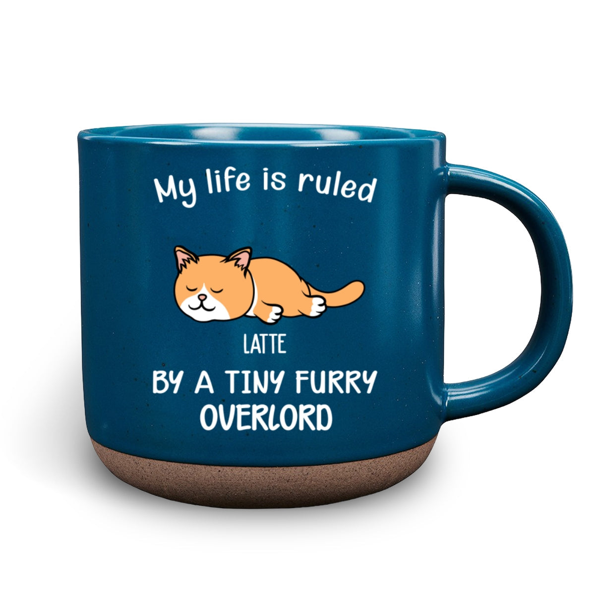 Ruled By Tiny Furry Overlords Ver Cat - Personalized Custom Pottery Mug