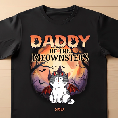 Custom Unisex Long Sleeve T-Shirt - Personalized Halloween Birthday Gifts For Cat Lovers, Cat Mom And Dad - The Purrfect Nightmare