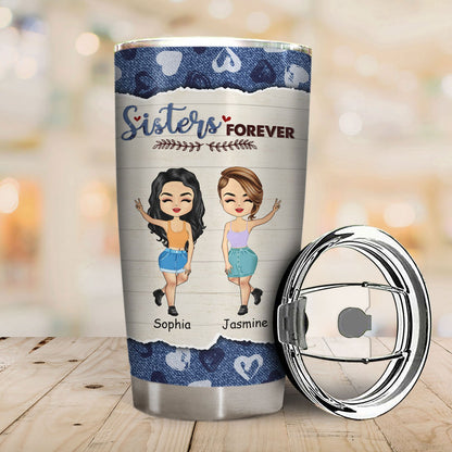 I Would Fight A Bear - Gift For Sisters - Personalized Custom Tumbler