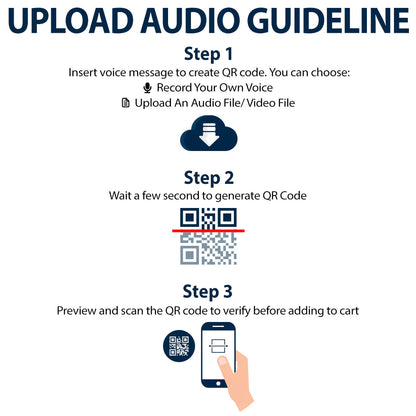 Memorial Voice Recording QR Code Forever In My Heart - Personalized Engraved Bracelet