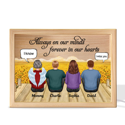 Forever In My Heart Memorial Keepsake Personalized Frame Light Box