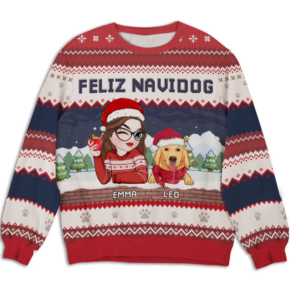 Navidog - Personalized Custom All-Over-Print Sweatshirt