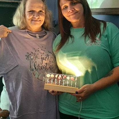 Grandma‘s Garden Birth Month Flowers Personalized Acrylic Block LED Night Light, Heartfelt 2025 Mother's Day Gift For Grandma, Mom, Auntie, Sister