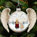 Angel Wings Heart Pet Memorial I Miss You - Personalized Custom Shaped Acrylic Ornament