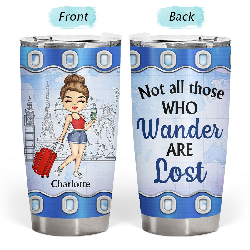 Just A Girl Who Loves Traveling - Gift For Traveling Lovers - Personalized Custom Tumbler