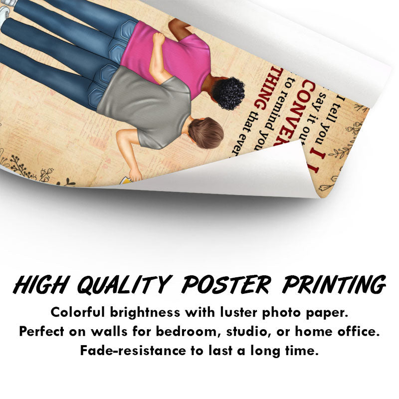 When I Tell You I Love You - Couple Gift - Personalized Custom Poster