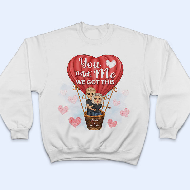 Family Couple And So Together They Built A Life They Loved - Gift For Couples - Personalized Custom T Shirt