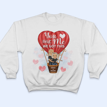 Family Couple And So Together They Built A Life They Loved - Gift For Couples - Personalized Custom T Shirt