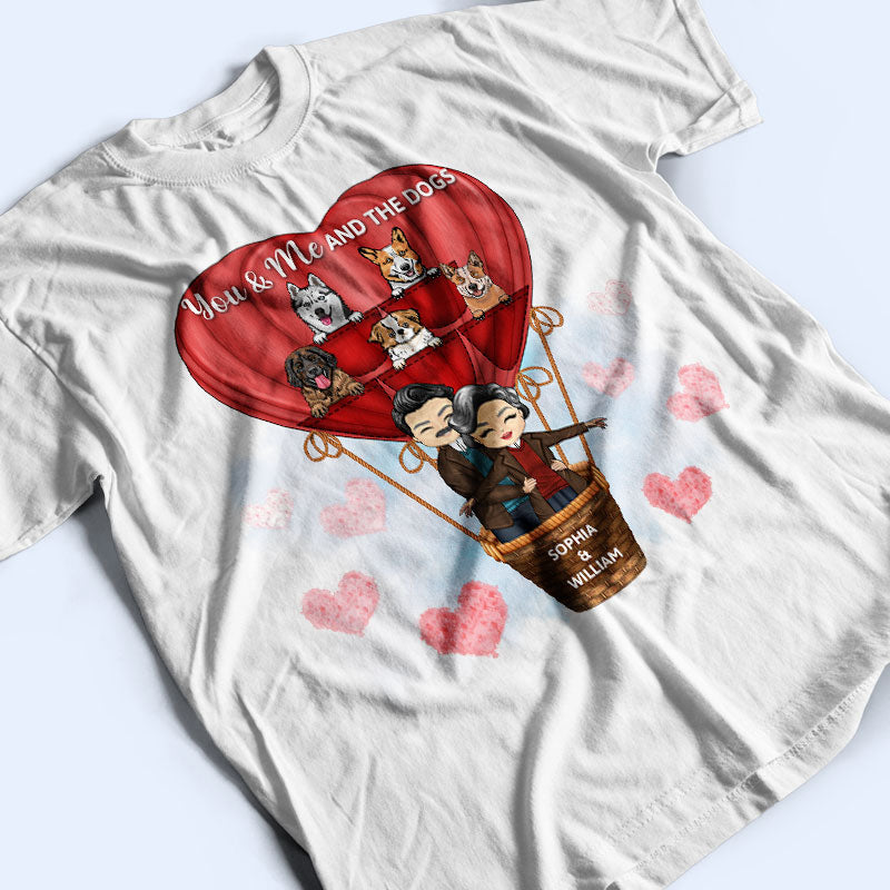 Family Couple You & Me And The Dogs - Gift For Couples - Personalized Custom Hoodie