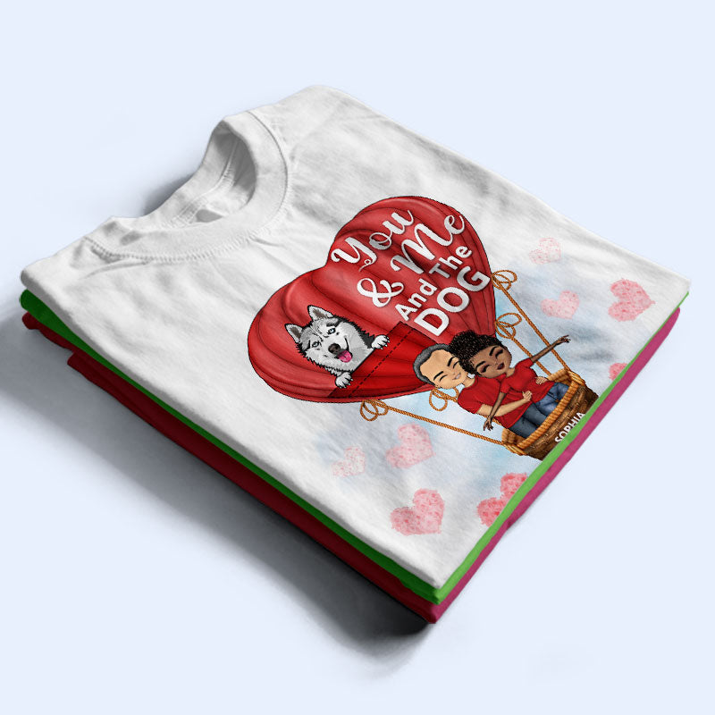 Family Couple You & Me And The Dogs - Gift For Couples - Personalized Custom Hoodie