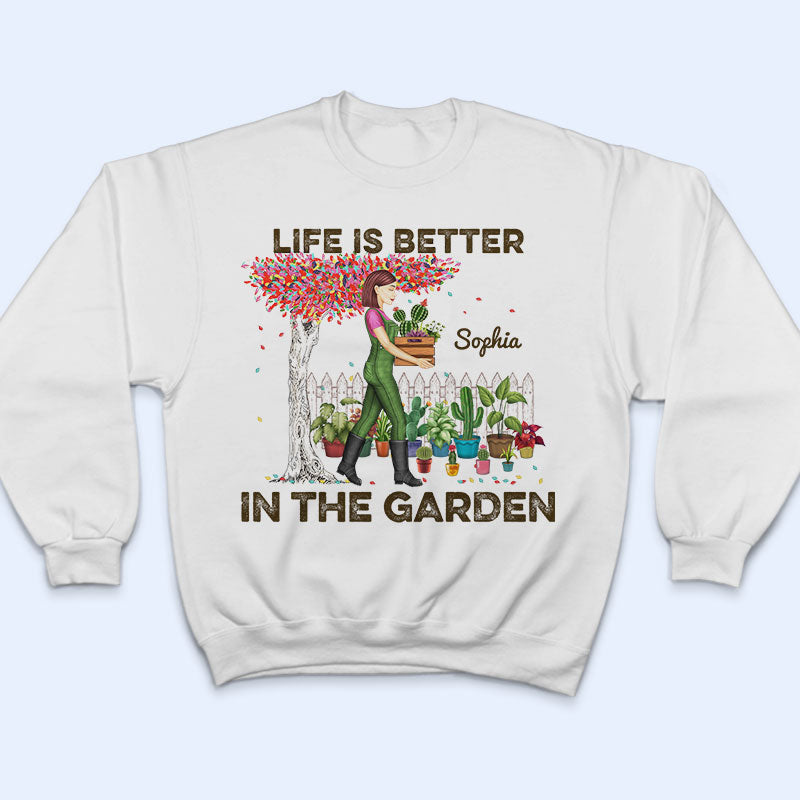 Garden Girl Who Really Loved Gardening - Gift For Garden Lovers - Personalized Custom T Shirt