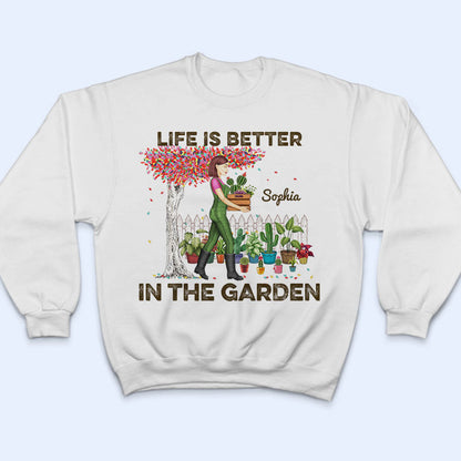 Garden Girl Who Really Loved Gardening - Gift For Garden Lovers - Personalized Custom T Shirt