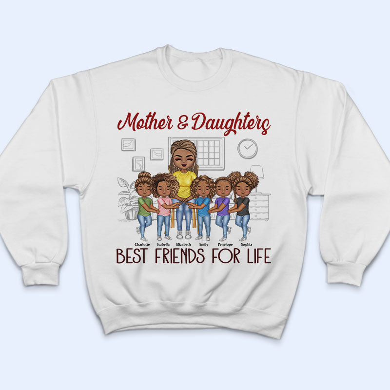 Mother And Daughters Sons Best Friends For Life - Mother Gift - Personalized Custom T Shirt